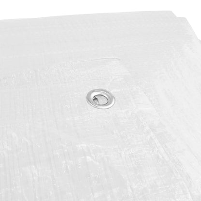 White M-Grade Tarpaulin with 20 x 6" Bungee Balls (White) - Best4Trade-Retail Tarpaulins