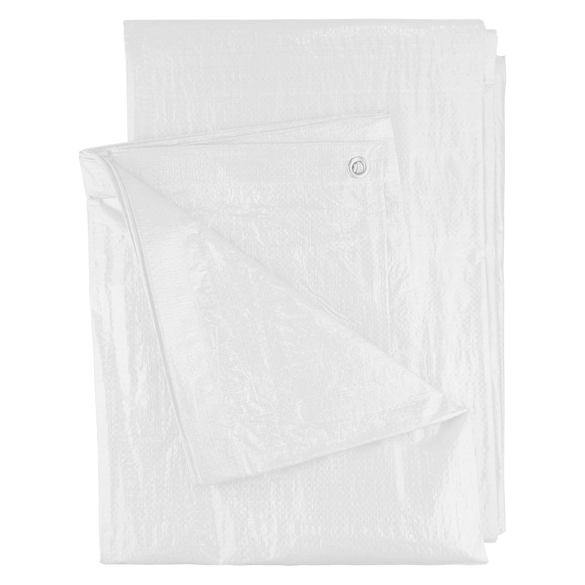 White M-Grade Tarpaulin with 20 x 6" Bungee Balls (White) - Best4Trade-Retail Tarpaulins