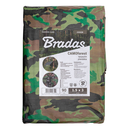 Camouflage M-Grade Tarpaulin 1.5m x 3m BRADAS - Best4Trade-Retail Tarpaulins