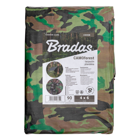 Camouflage M-Grade Tarpaulin 4m x 6m BRADAS - Best4Trade-Retail Tarpaulins