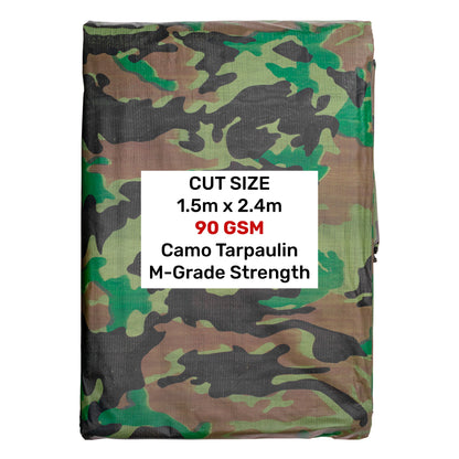Camouflage M-Grade Tarpaulin 1.5m x 2.4m - Best4Trade-Retail Tarpaulins