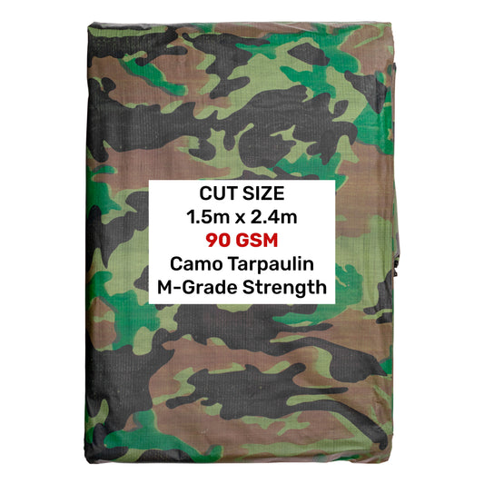 Camouflage M-Grade Tarpaulin 1.5m x 2.4m - Best4Trade-Retail Tarpaulins