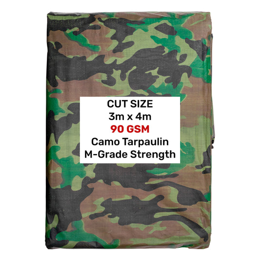 Camouflage M-Grade Tarpaulin 3m x 4m - Best4Trade-Retail Tarpaulins
