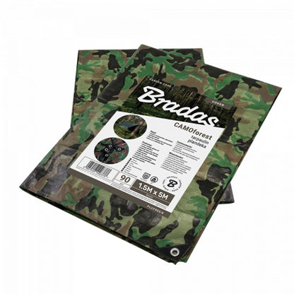 Camouflage M-Grade Tarpaulin 1.5m x 5m BRADAS - Best4Trade-Retail Tarpaulins