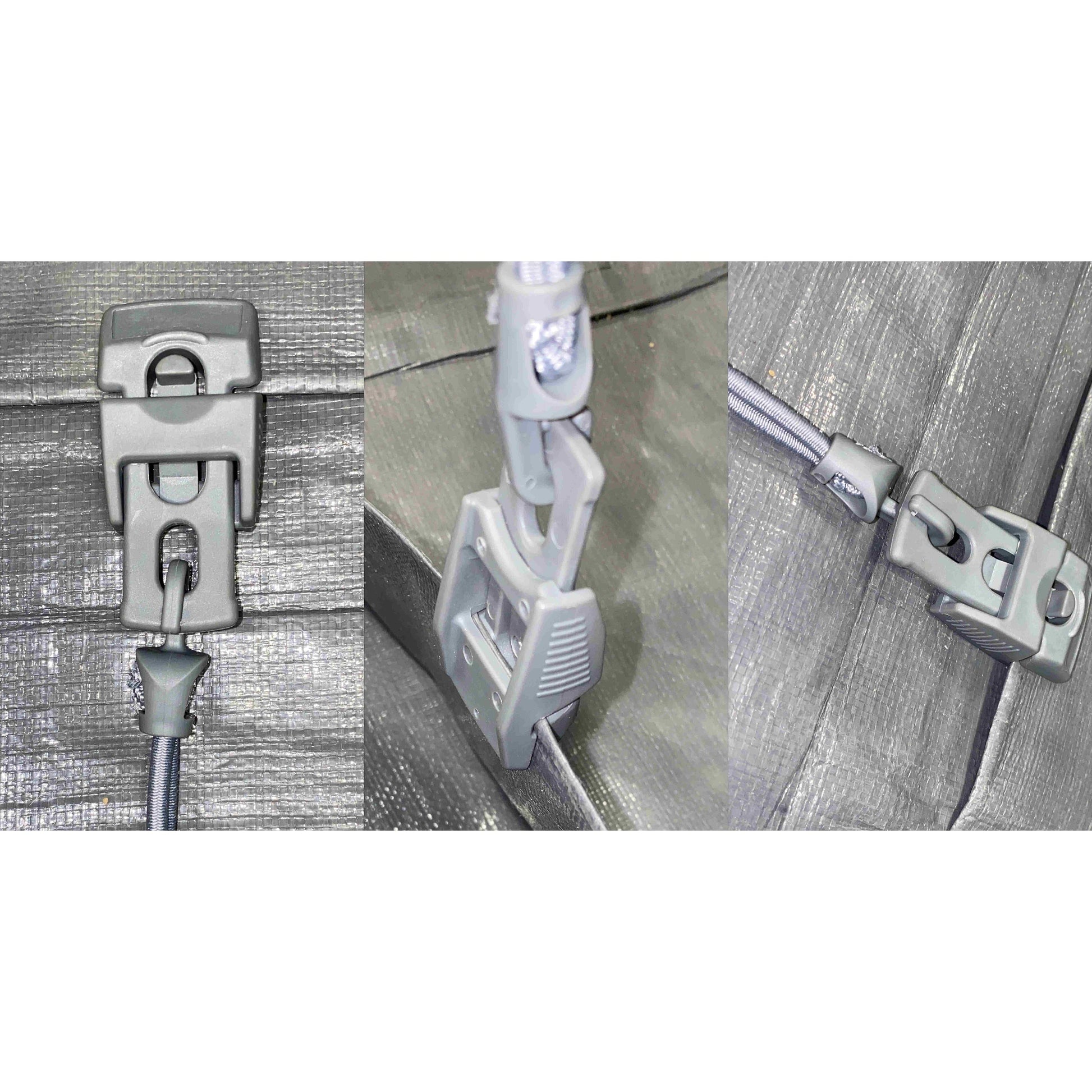 Tarp Clip Gray Slide Type Pack of 10 - Best4Trade-Retail Tarpaulins
