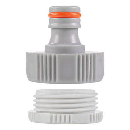 Female Tap Connector 1" or 3/4" BSP Female, Gray/White - Best4Trade-Retail Garden watering