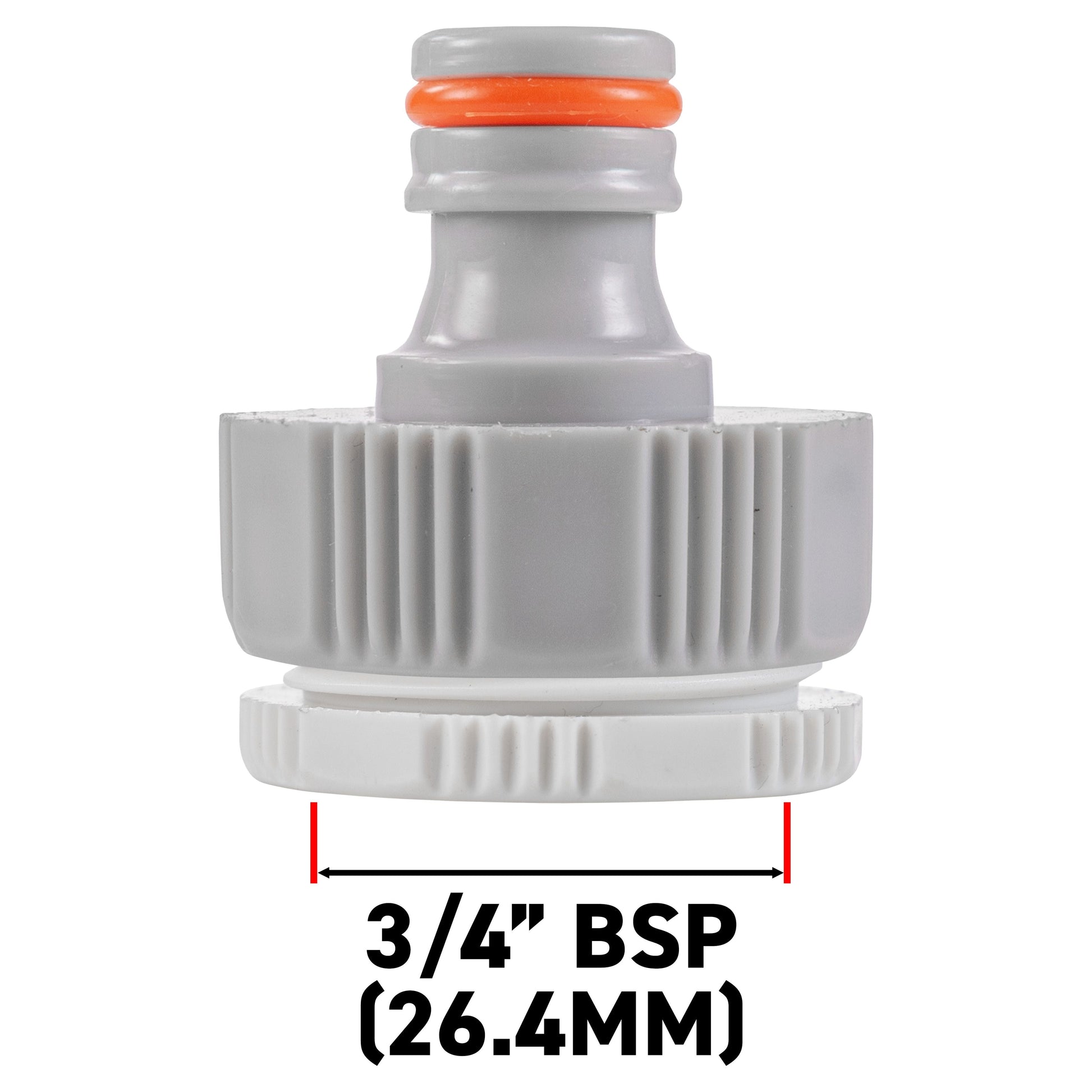Female Tap Connector 1" or 3/4" BSP Female, Gray/White - Best4Trade-Retail Garden watering