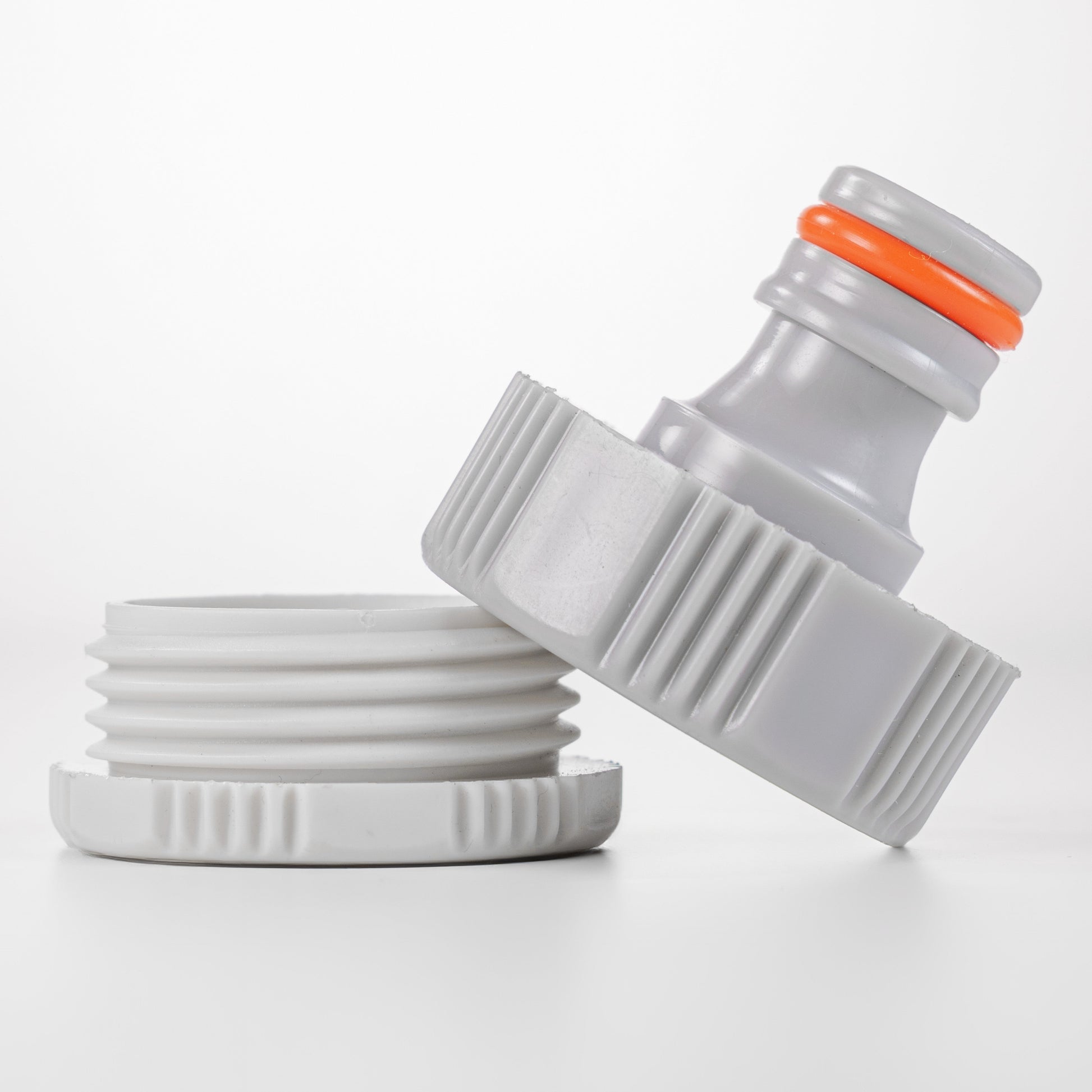 Female Tap Connector 1" or 3/4" BSP Female, Gray/White - Best4Trade-Retail Garden watering