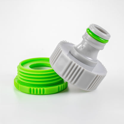 Female Tap Connector 1" or 3/4" BSP Female, Green/Gray - Best4Trade-Retail Garden watering