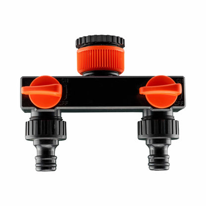 Tap Splitter with Valves and 25mm MDPE Straight Inlet/Outlet Kit - Best4Trade-Retail Garden watering