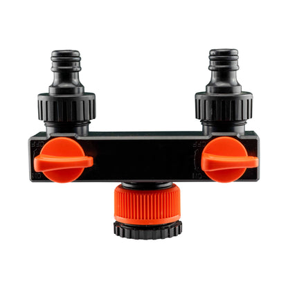 Tap Splitter with Valves and 32mm MDPE Tee/Straight Fittings Kit - Best4Trade-Retail Garden watering