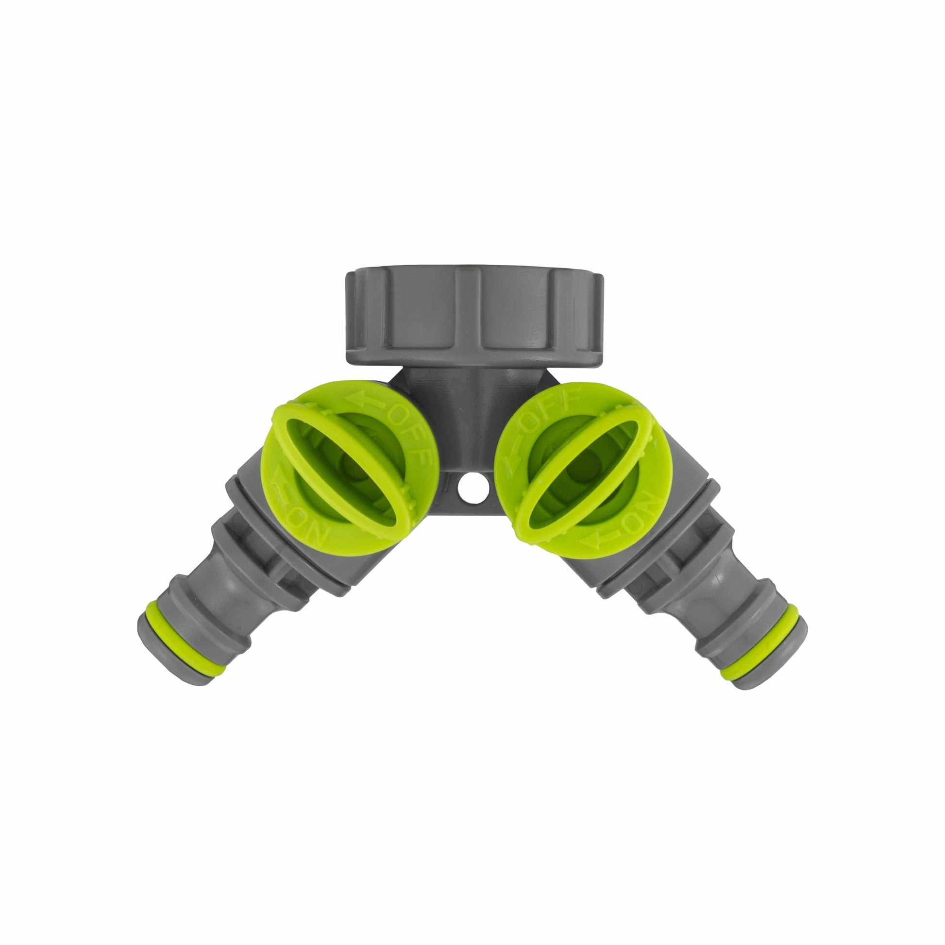 15mm Brass Wall Flange Kit with Grey Dial Tap + Splitter + Connectors - Best4Trade-Retail Garden watering