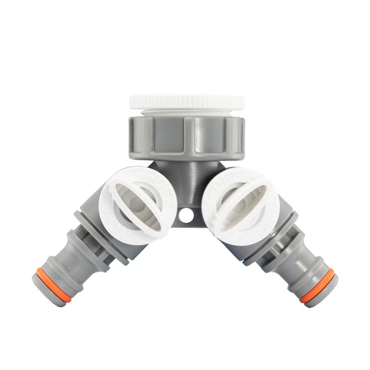 Double Tap Connector with Valves WL - Best4Trade-Retail Garden watering