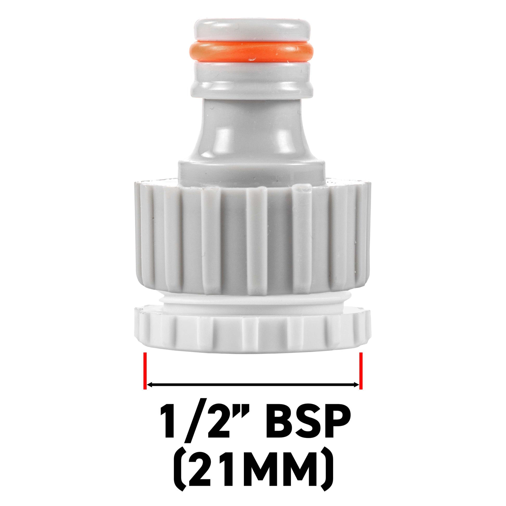 Female Tap Connector 3/4" or 1/2" BSP Female, Gray/White - Best4Trade-Retail Garden watering