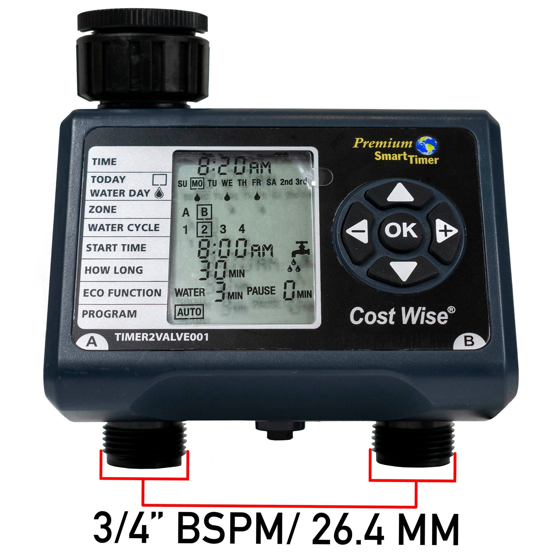 Cost Wise Double Outlet Water Timer - Best4Trade-Retail Garden watering
