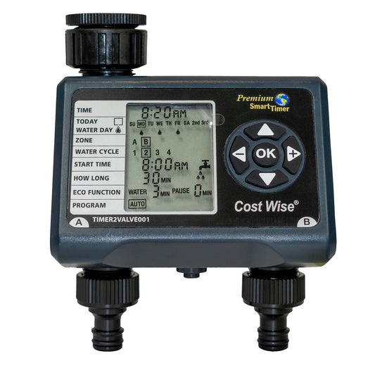 Cost Wise Double Outlet Water Timer - Best4Trade-Retail Garden watering