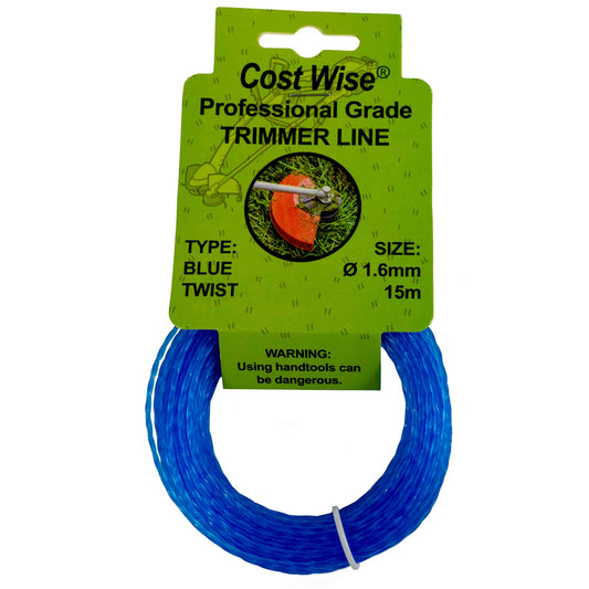 Strimmer Line Blue Twist 1.6mm x 15m - Best4Trade-Retail Garden tools & Accesories