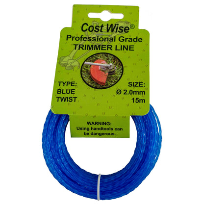 Strimmer Line Blue Twist 2.0mm x 15m - Best4Trade-Retail Garden tools & Accesories