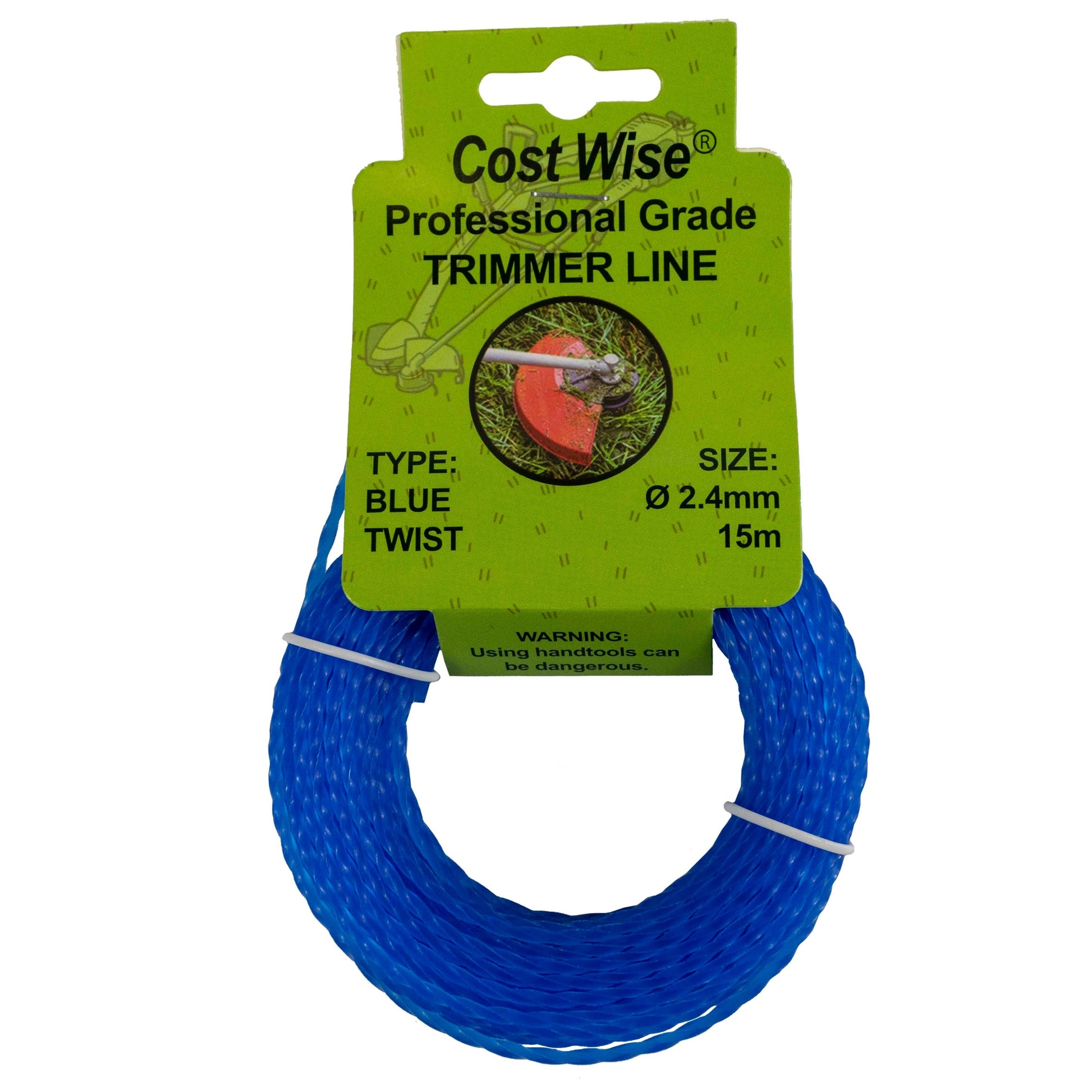 Strimmer Line Blue Twist 2.4mm x 15m - Best4Trade-Retail Garden tools & Accesories