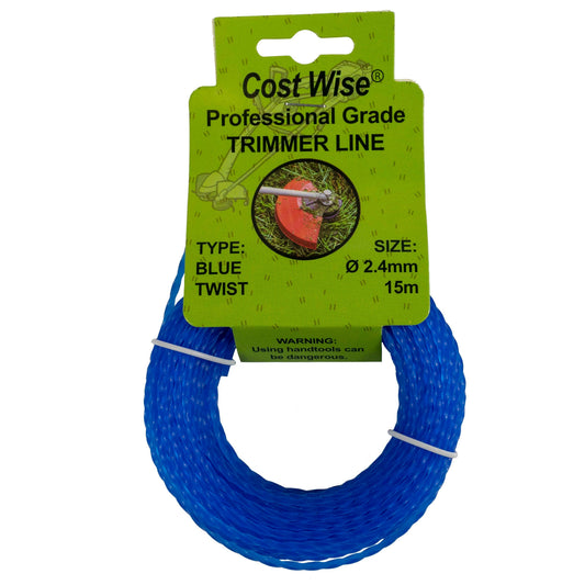 Strimmer Line Blue Twist 2.4mm x 15m - Best4Trade-Retail Garden tools & Accesories