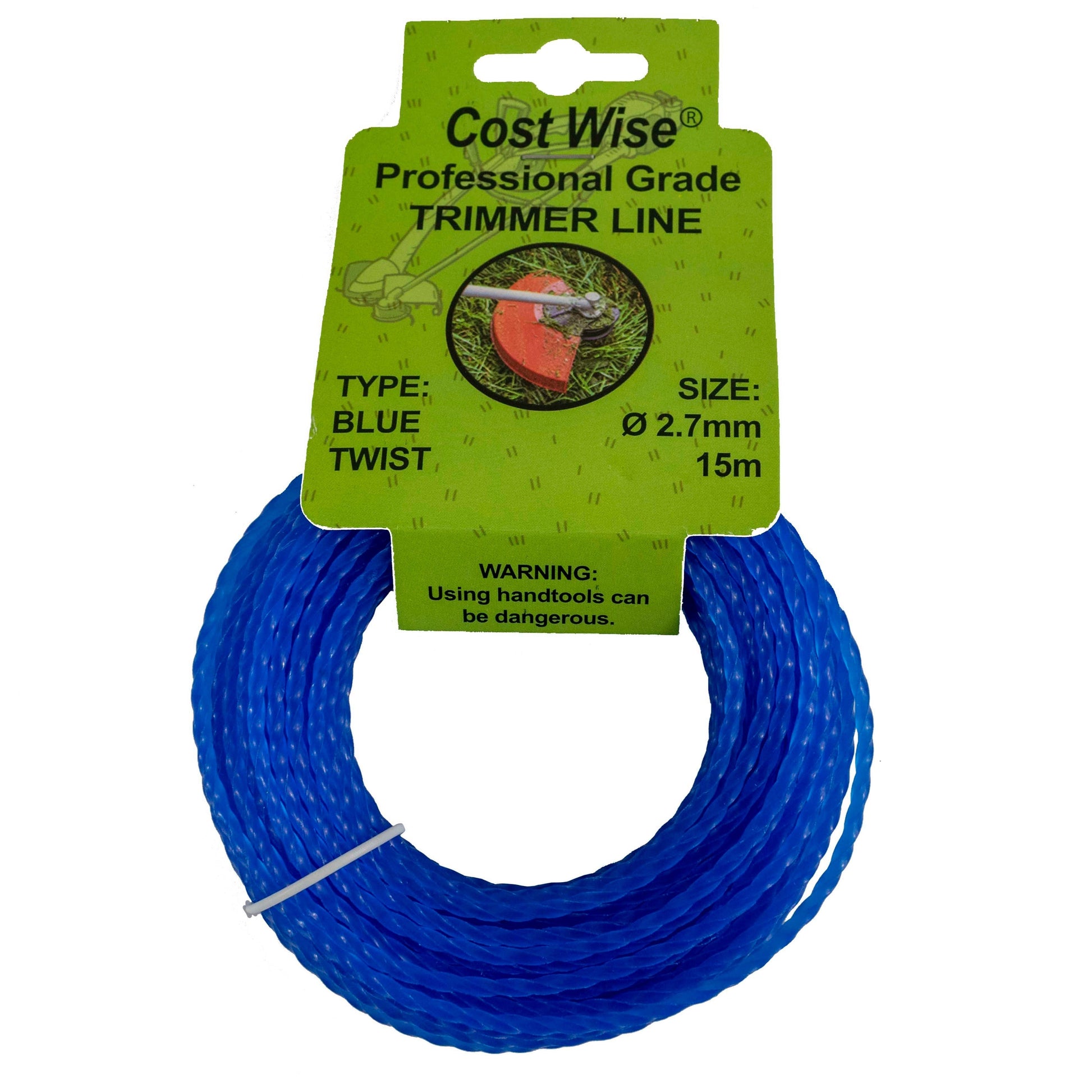 Strimmer Line Blue Twist 2.7mm x 15m - Best4Trade-Retail Garden tools & Accesories