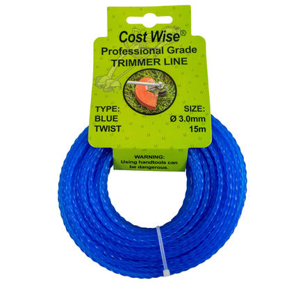 Strimmer Line Blue Twist 3.0mm x 15m - Best4Trade-Retail Garden tools & Accesories