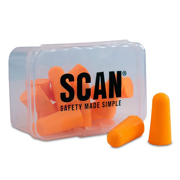 Tapered Foam Earplugs (6 Pairs) - Scan
