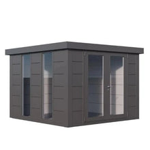 Load image into Gallery viewer, Telluria Luminato Steel Garden Room - All Sizes - Store More Garden Buildings
