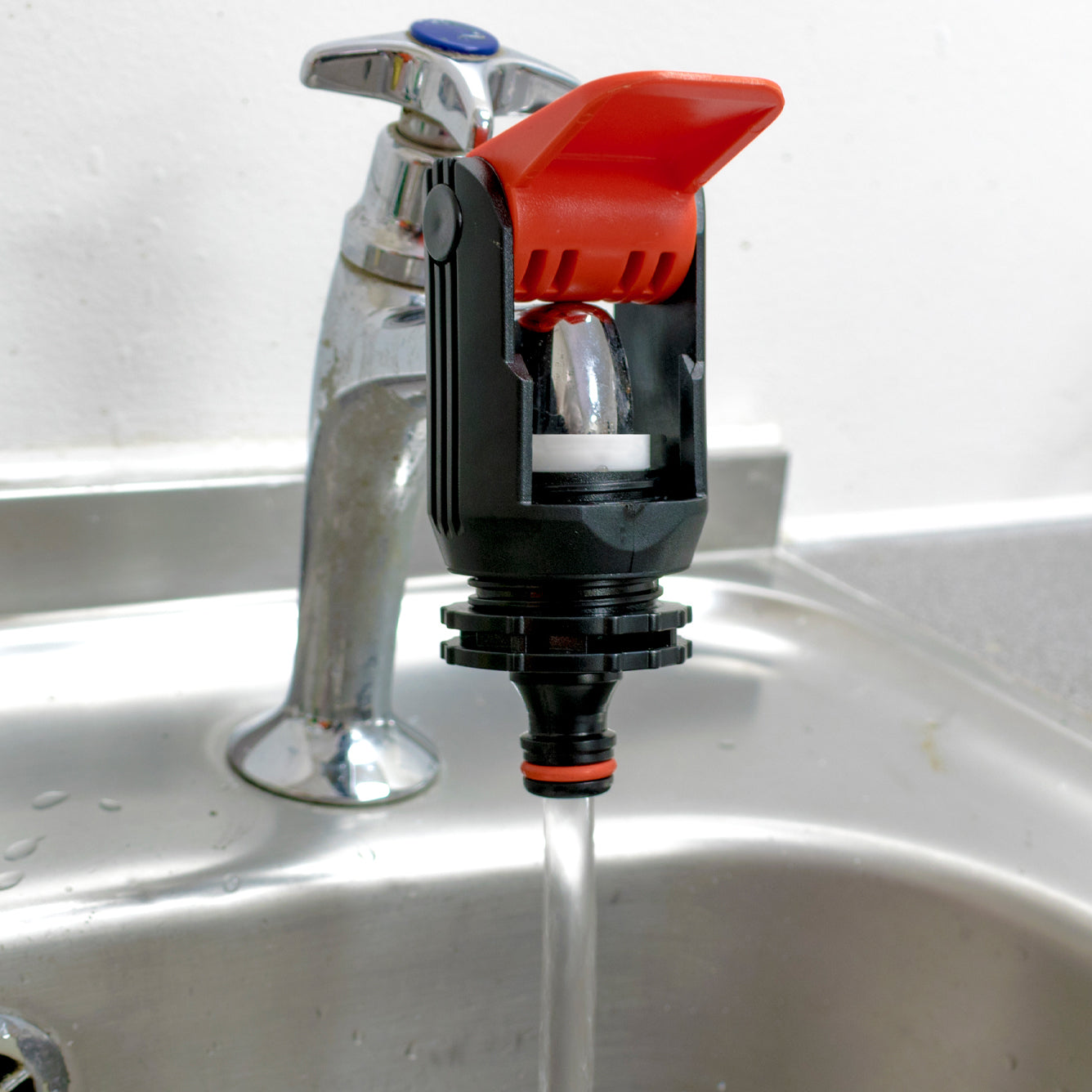 Kitchen Tap Adaptor "Non Branded" Red - Best4Trade-Retail Garden watering