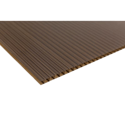 Twinwall Polycarbonate Sheet Bronze - All Sizes - Build4less