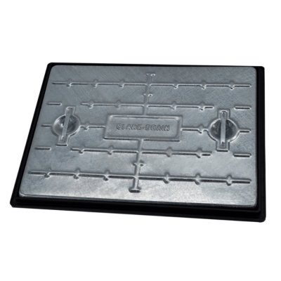 Galvanised Manhole Cover 600 x 450mm 25T - Clark Drain