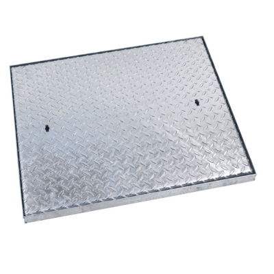 Solid Top Manhole Cover & Frame Durbar Tread 750 x 600mm 5T - Clark Drain