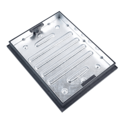 Recessed Block Pavior Manhole Cover & Frame 600 x 450 x 80mm 10T - Clark Drain