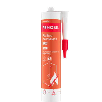 Penosil Fire Stop Intumescent Sealant 680 - White x 300ml (Box of 24) - Penosil