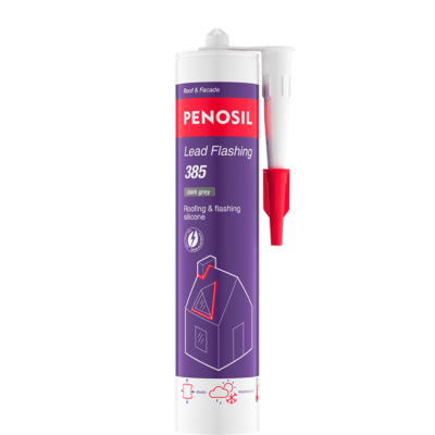 Penosil Lead Flashing 385 Roof and Flashing Silicone x 300ml - Grey (Box of 24) - Penosil