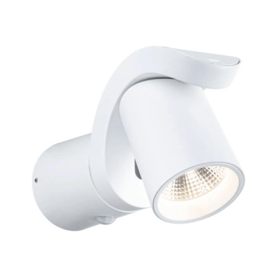 Outdoor 230V Cuff Motion Detector LED Exterior Wall Light - White - Paulmann