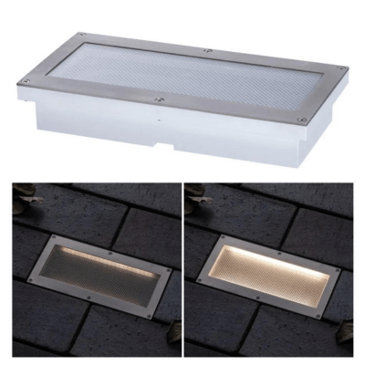 Outdoor Solar IGL Aron IP67 3000K Metal Motion Sensor 10/80lm 20 x 10cm - Paulmann