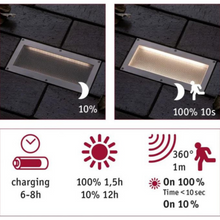 Load image into Gallery viewer, Outdoor Solar IGL Aron IP67 3000K Metal Motion Sensor 10/80lm 20 x 10cm
