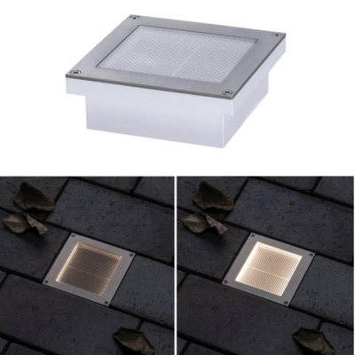 Outdoor Solar IGL Aron IP67 3000K Metal Motion Sensor 5/40lm 10 x 10cm - Paulmann