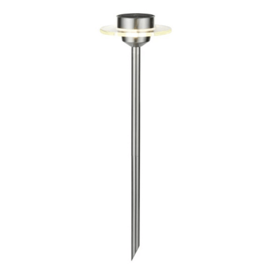 Outdoor Solar Spit UFO LED IP44 1x0.2W Steel/Plain - Paulmann