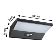 Load image into Gallery viewer, Outdoor Solar Wall Lamp 3.4W IP44 3000K Alu Motion Detector
