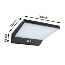 Load image into Gallery viewer, Outdoor Solar Wall Lamp 5W IP44 3000K Alu Motion Detector - Paulmann
