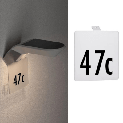 Outdoor Solar Wall Luminaire Soley IP44 House Number Accessoires - Paulmann