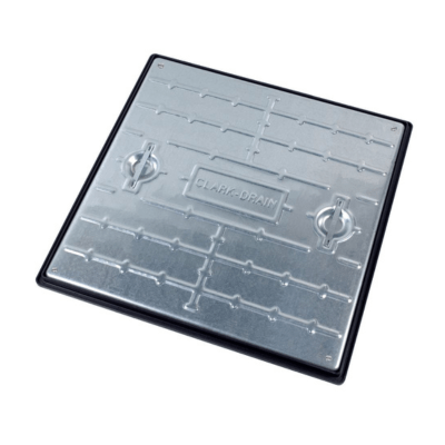 Galvanised Manhole Cover 600 x 600mm 5T Sealed And Locking - Clark Drain