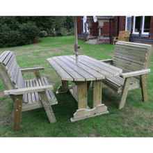 Load image into Gallery viewer, Churnet Valley Ergo 4 Seat Table Set 2 Benches - Churnet Valley
