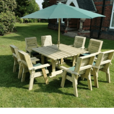 Churnet Valley Ergo 8 Seater Square Set 8 Chairs - Churnet Valley