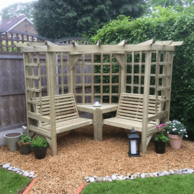 Churnet Valley Clementine Corner Arbour - Churnet Valley