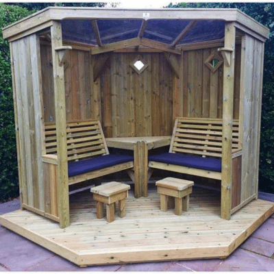 Churnet Valley Four Seasons Garden Room with Decking - Churnet Valley