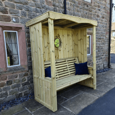 Churnet Valley Four Seasons 3 Seat Arbour - Churnet Valley