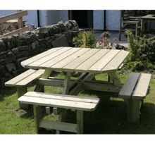 Load image into Gallery viewer, Churnet Valley Westwood Square 8 Seat Picnic Table - Churnet Valley
